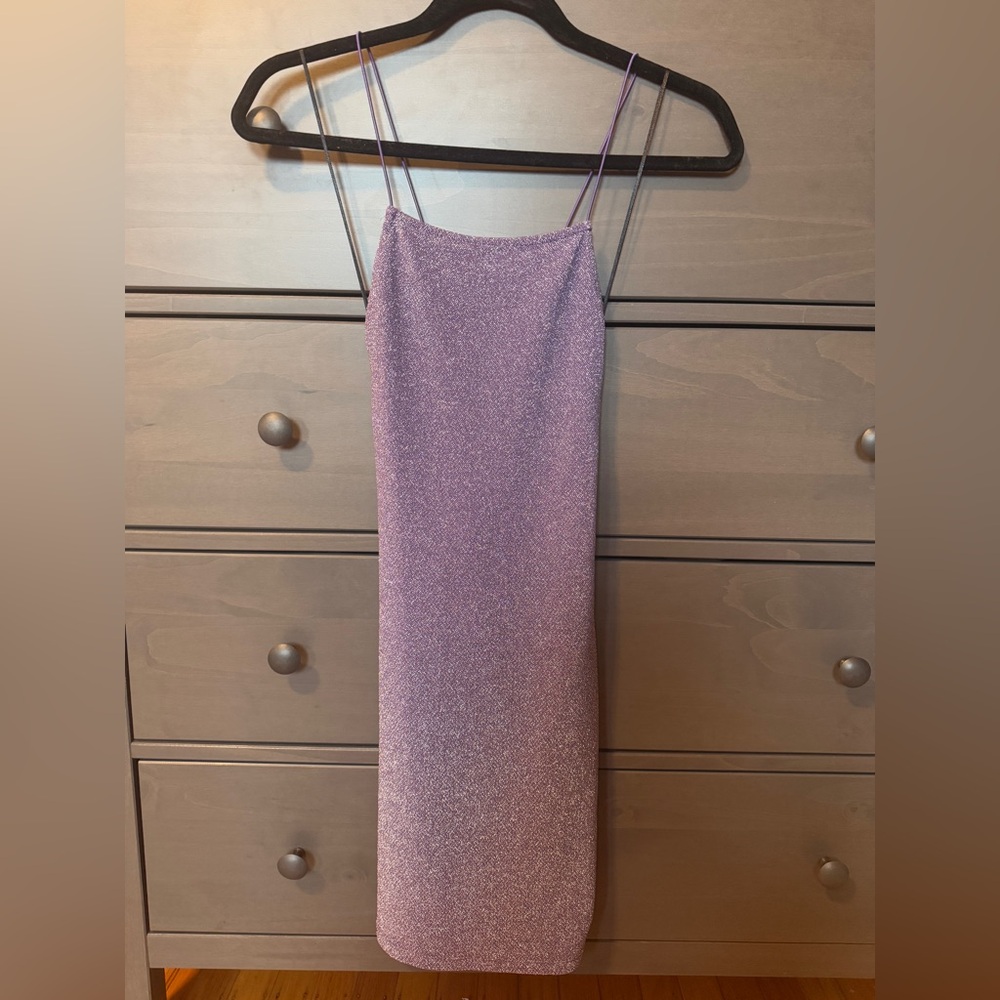 Purple Sequenced Dress.